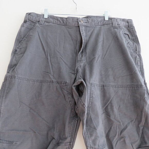 CARHARTT Rugged Flex Rigby Double Front Relaxed Fit Work Pants in Shadow Gray - Picture 10 of 14